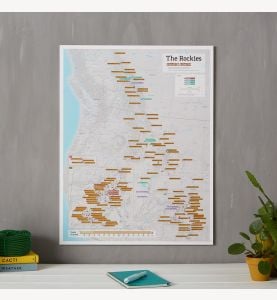 Scratch-Off Rocky Mountain Peaks Print