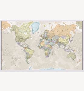 Giant World Map Mural - Classic (Mural)