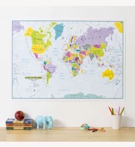 Children's Glow-in-the-Dark World Map