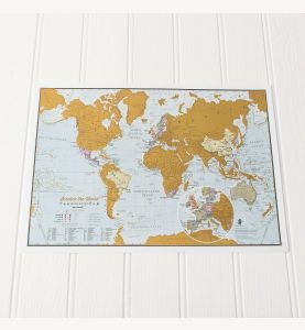Scratch the World® travel edition map print (Silk Art Paper)