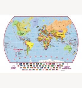 Match The Flags World Map