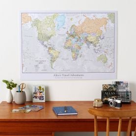 Personalized Classic World Map