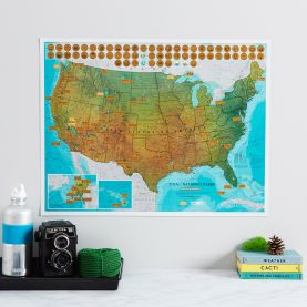 Scratch Off USA National Parks Print (Silk Art Paper)