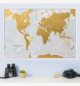 Scratch the World® map print (Silk Art Paper)