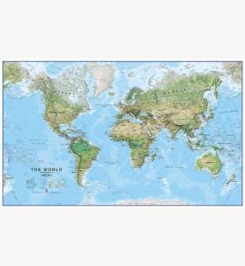 Large Environmental World Wall Map (Laminated)