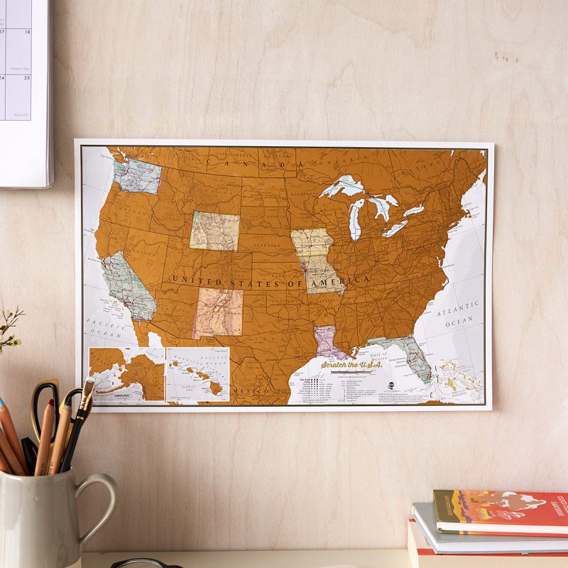 Customizable Canvas World Map Pinboard - Perfect Gift for Travelers 