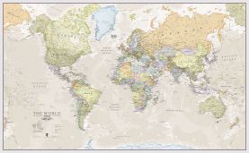 Large Classic World Map (Laminated)