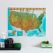 Scratch Off USA National Parks Print (Pinboard & wood frame - White)