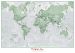 Personalized World Is Art Wall Map - Green