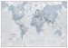 The World Is Art Wall Map - Teal
