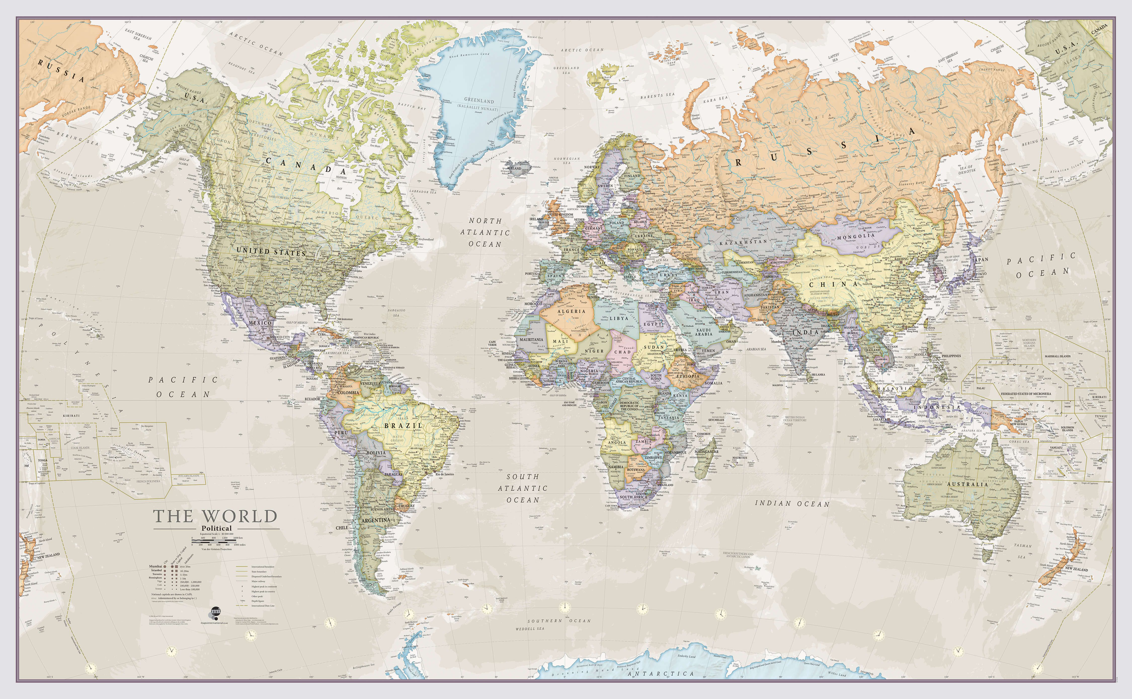 Cuadro Mapa Mundi Global Terrestre Mural Grande Clasico Descripcion Images