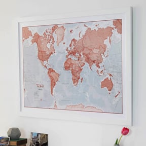 Large Framed Wall Maps